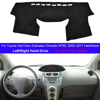 Kryt palubní desky auta Koberec do palubní desky pro Toyota Vitz Yaris Daihatsu Charade Hatchback XP90 2005 – 2011 LHD RHD Auto Dashmat 2010 10 nejlepší prodej Přístrojová deska Toyoty Vitz - №2