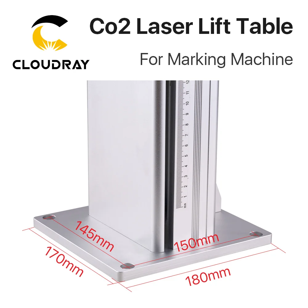 Imagem -04 - Cloudray Co2 Laser Marcação z Eixo Coluna de Elevação Suporte 500 & 800 mm Altura 8kg Carga-bearin para Co2 Fibra Gravação a Laser Maxchine