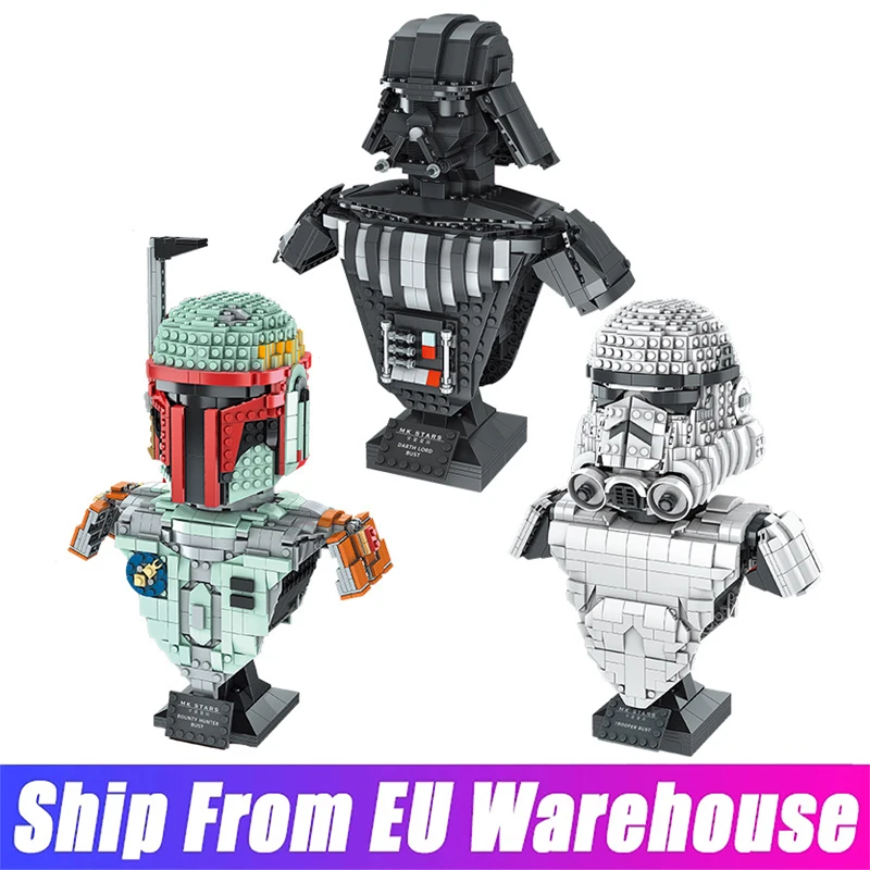 

MOULD KING Star Plan Toys The Star Soldier Model Building Blocks Assembly Bust Helmet Bricks Creative Toys Kids Christmas Gifts