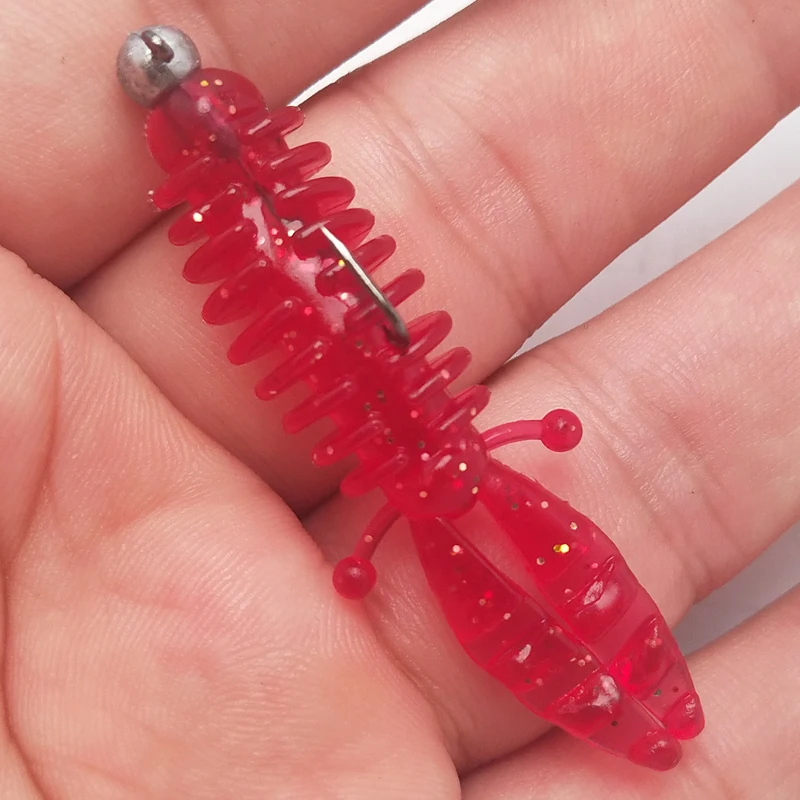 Vinilo Camarón Mini Cola Suave 5,5 cm – Señuelo pesca deportiva - imagen 3