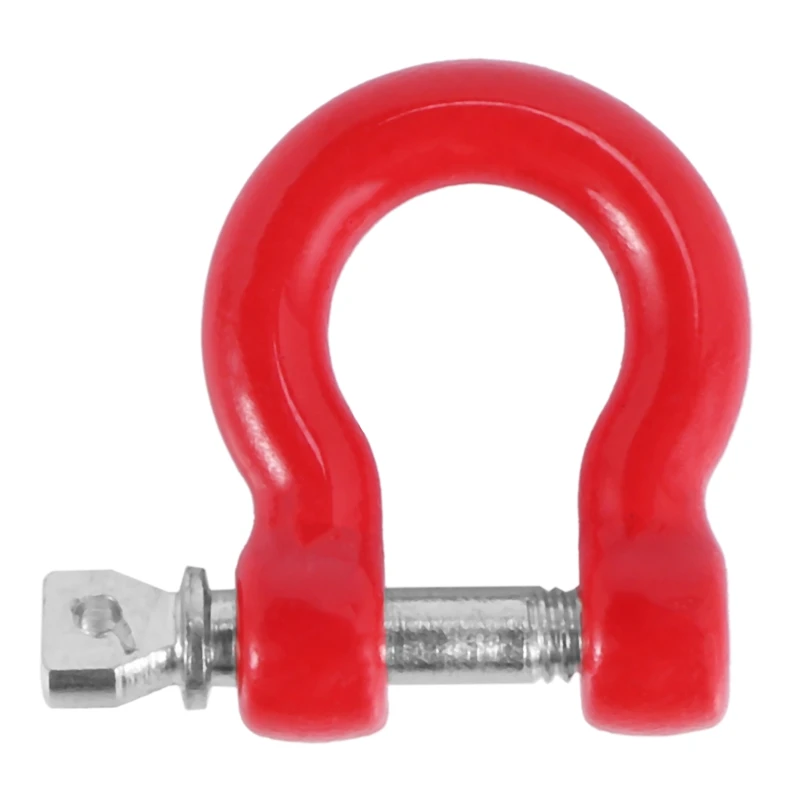 8Pcs Metal Front Rear Bumper Trailer Hook Tow Shackle Rescue Hook for 1/10 RC Rock Crawler Car Traxxas TRX4 TRX-4 SCX10