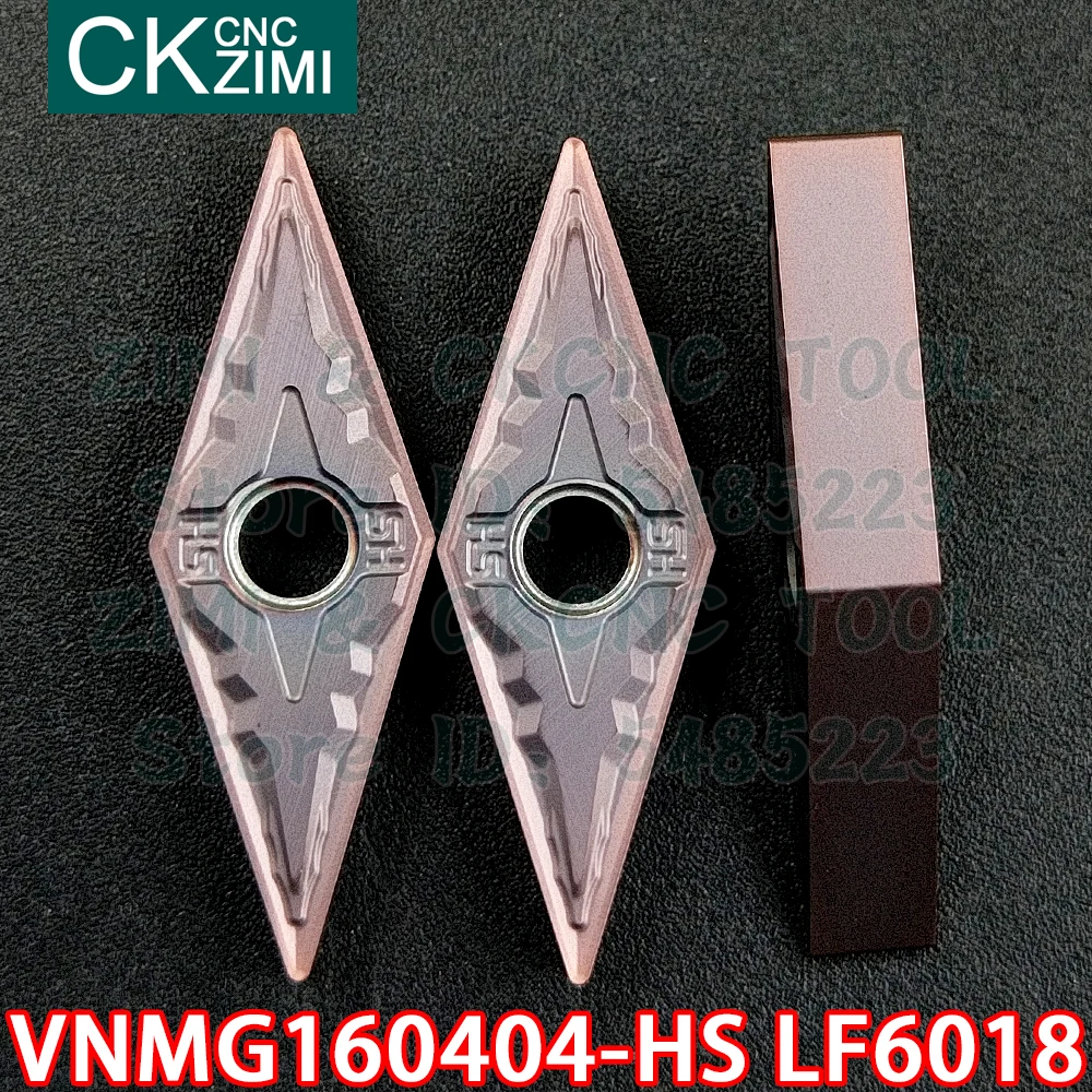 VNMG160404-HS LF6018 VNMG 160404 HS LF6018 كربيد إدراج الخارجية تحول إدراج أداة مخرطة معدنية باستخدام الحاسب الآلي أداة لالفولاذ المقاوم للصدأ
