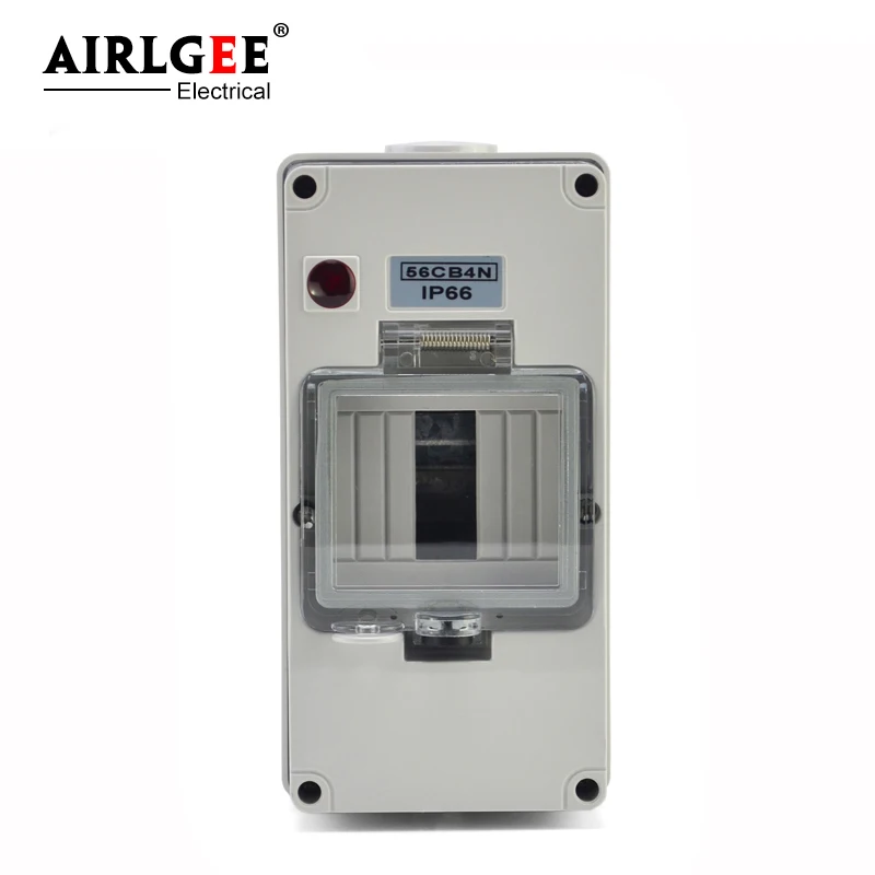 IP66 56CB4N 4-way mini waterproof plastic solar DC waterproof distribution box / junction box for miniature circuit breaker