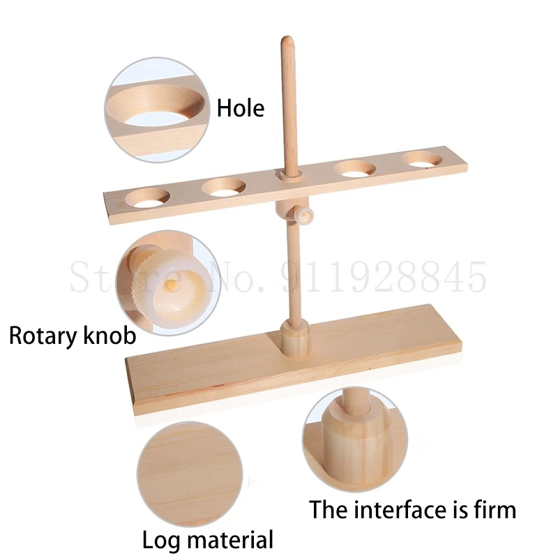 1PCS Wooden 2holes or 4holes Pore size 25mm Funnel Stand Support Rack Lab Supplies