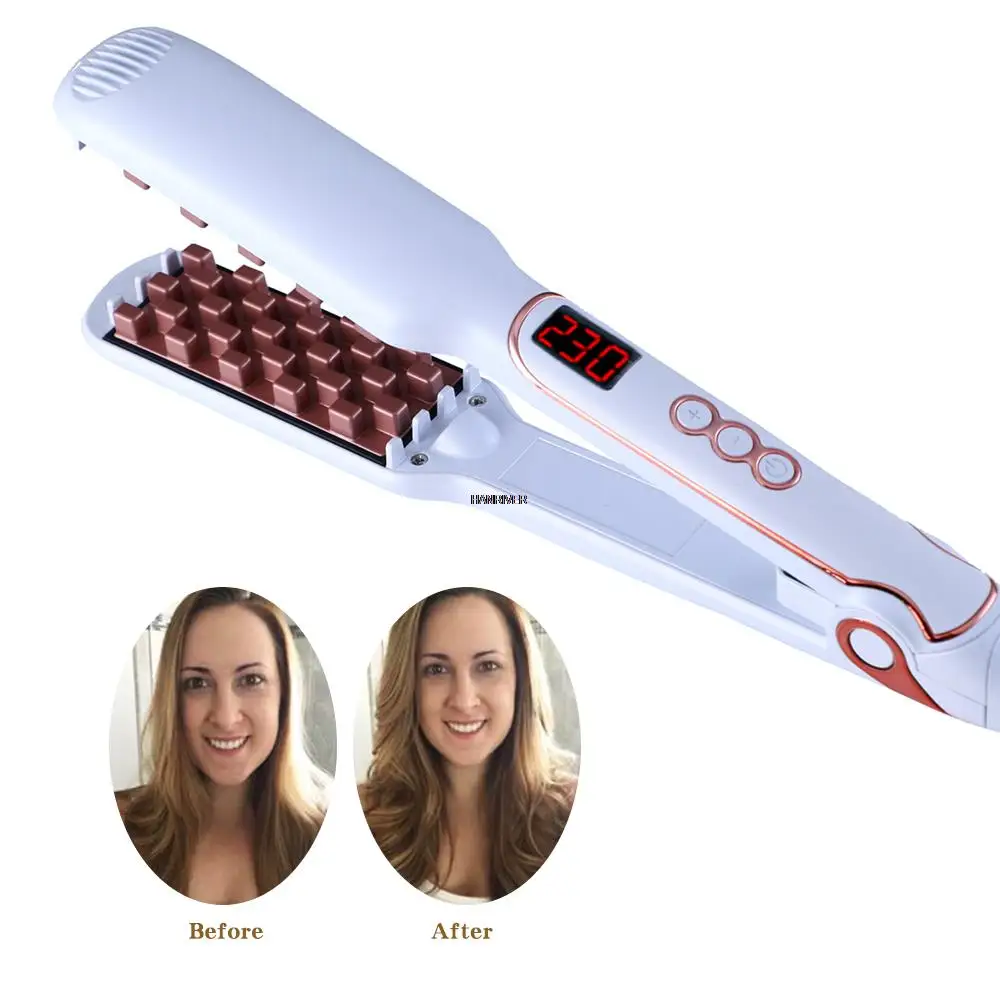 Fluffy Hair Straightener Ceramic Styling Volumizing Iron Straight Hair Flat Irons Heating MCH Fluffy Artifact Corn Perm Pliers