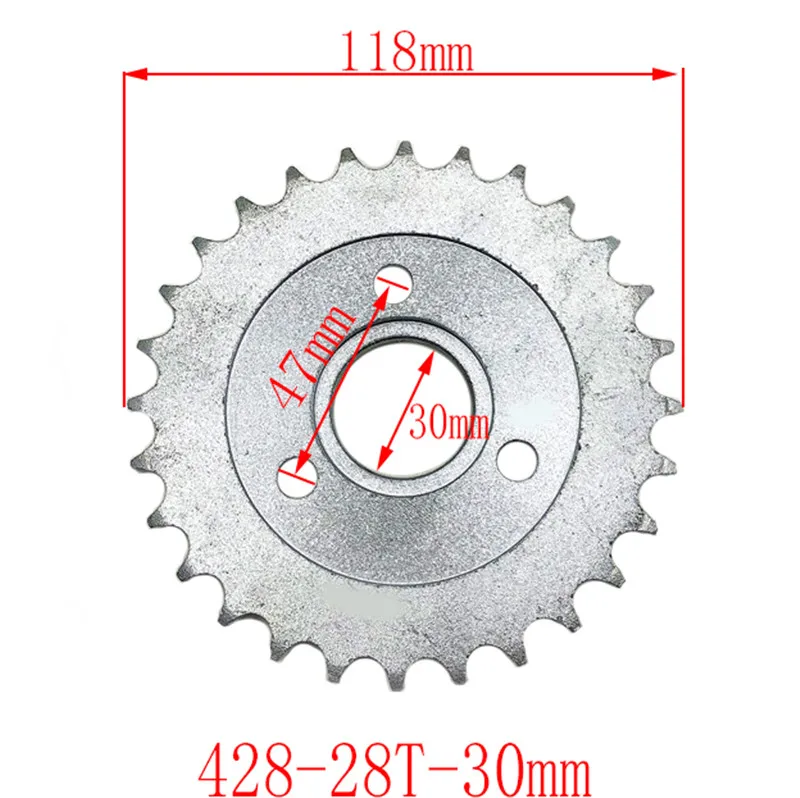 Date moto scooter entraînement engrenage 410 428 grand pignon 18T 22T 28T 31T 37T 40T pignons livraison gratuite