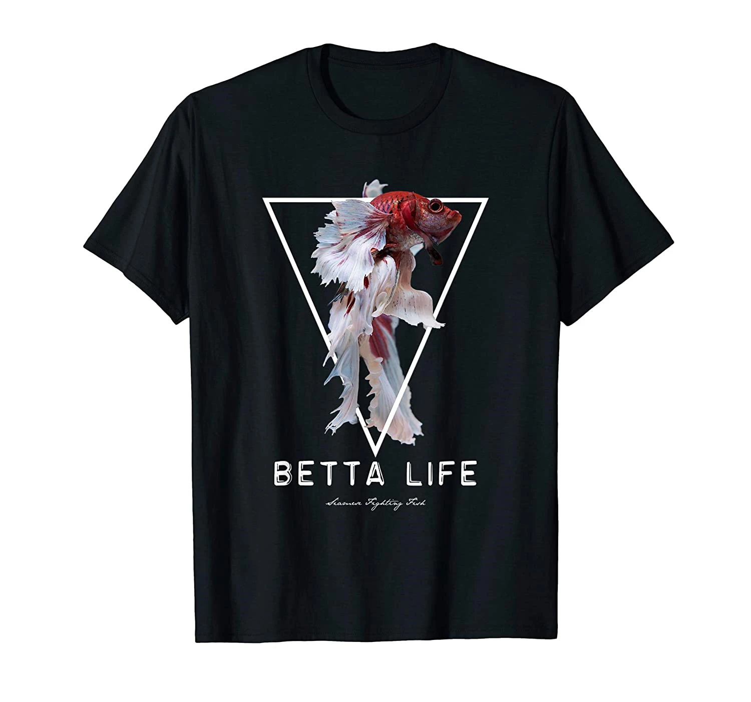 Siamese Fighting Fish Betta Life Betta Fish Aquarium T Shirt T-Shirt Men Cotton Tees Tshirt Harajuku Streetwear