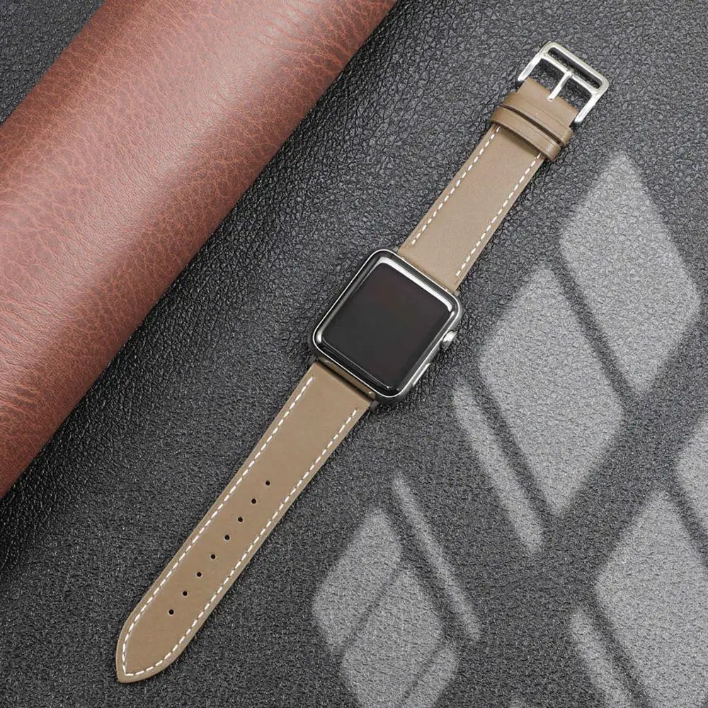 Lea ther strap for Apple watch band 44mm 40mm 45mm 41mm 38mm42mm Single tour watchband bracelet iWatch series 8 Ultra se 7 5 3 6