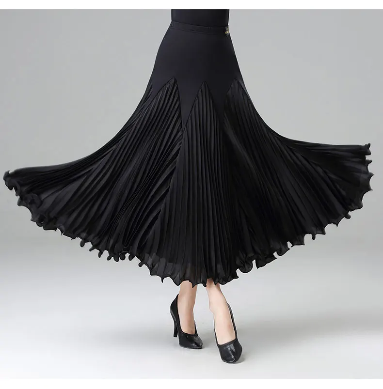 DOUBL ballroom dance large skirt waltz tango waltz foxtrot elegant evening party stage performance dancewear practise workout