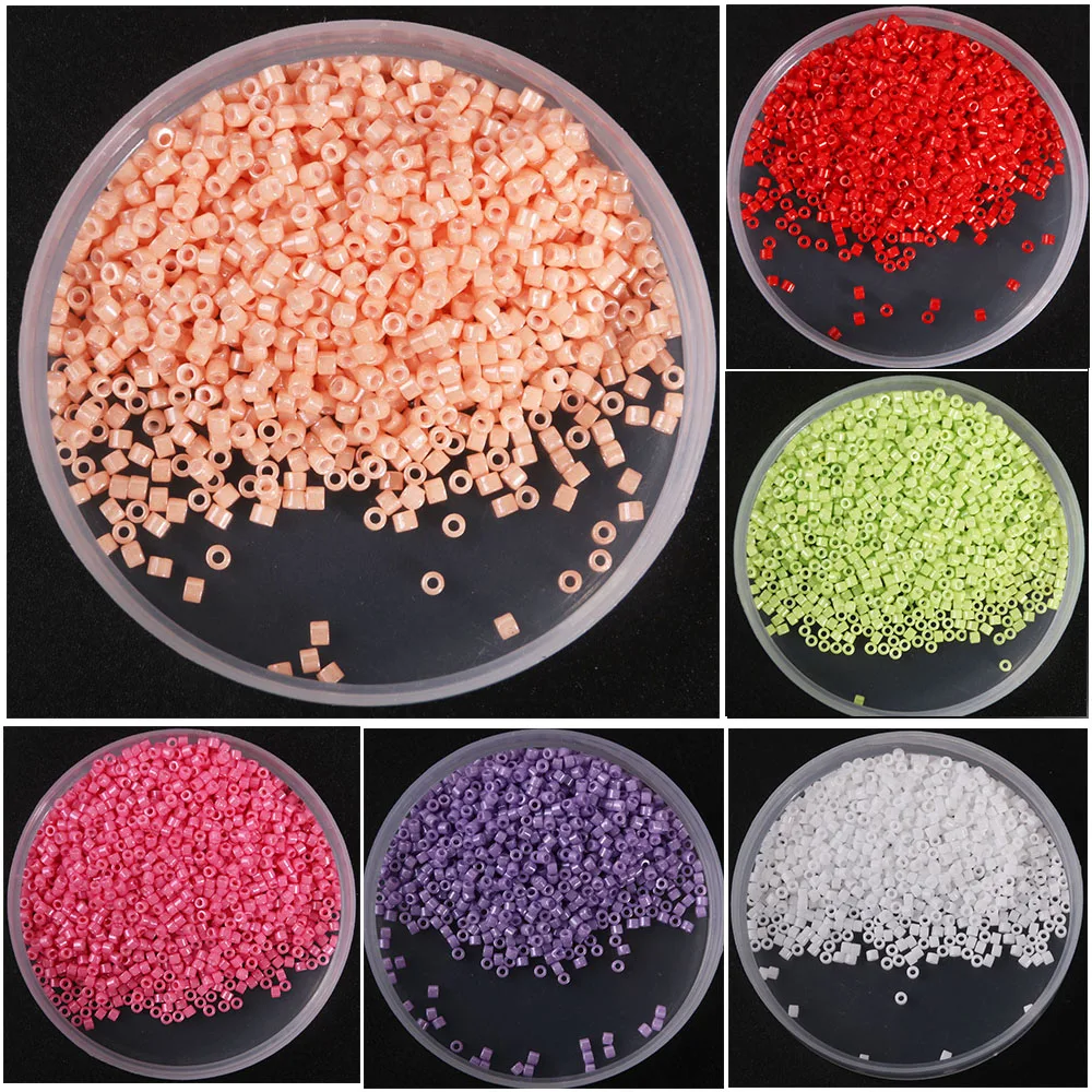 New 5g 2mm Solid Color Rice Beads DIY Handmade Garment Beads Loose Round Beads Clothing Embroidery Tassel Accessories 350 Pcs