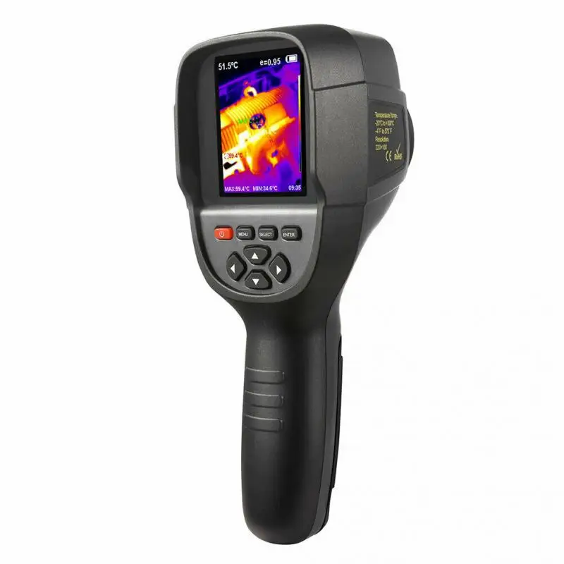 2018 New Realeased HT-18 Handheld Infrared Temperature Heat IR Digital Thermal Imager Detector Camera with storage 220x160 Resol