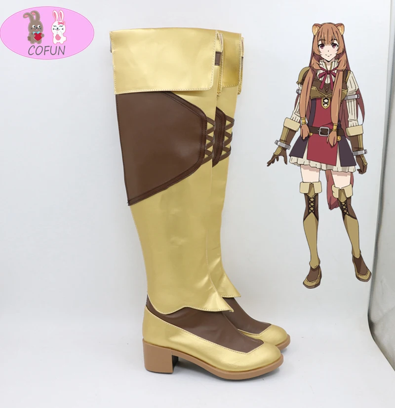 COFUN Anime The Rising Of The Shield Hero Tate no Yuusha no Nariagari boots Raphtalia Cosplay Shoes