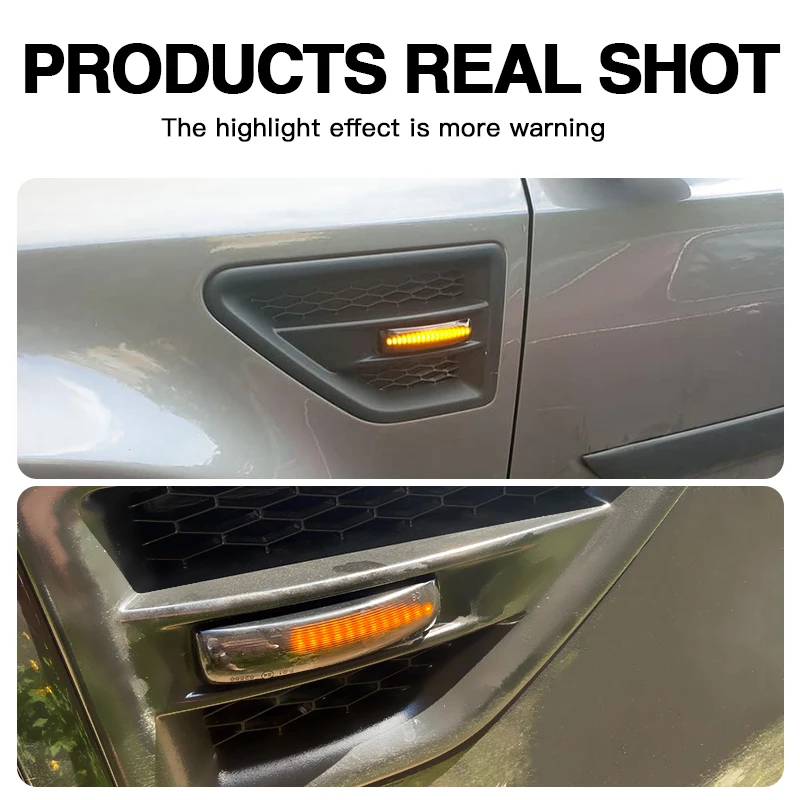 2x LED Dynamic Flashing Sequenttial Light Side Marker Lamp Car Styling For Land Rover Range Rover Sport Discovery 3 4 Freeland 2