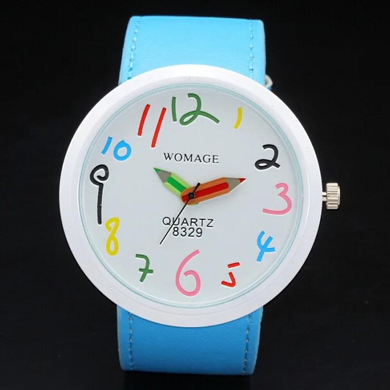 

Womage Fashion Creative Pencil Needle Watch Women Large Watches Wide Strap Quartz Wristwatches Children Watches Reloj Mujer 2020