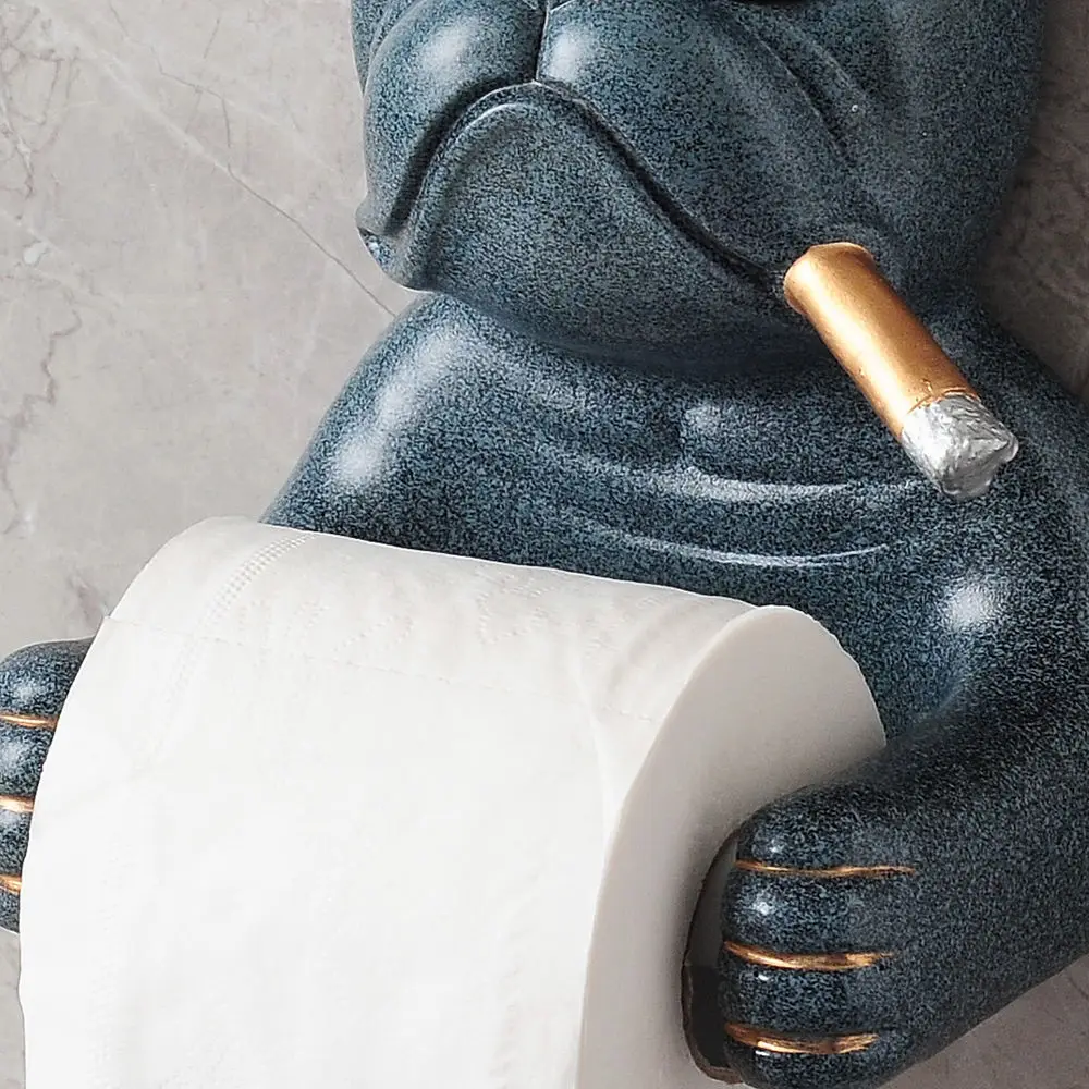 Imagem -05 - Resina dos Desenhos Animados Toilet Paper Holder Impermeável Rack de Parede Caixa de Tecido Caixa de Armazenamento de Papel de Rolo Acessórios do Banheiro