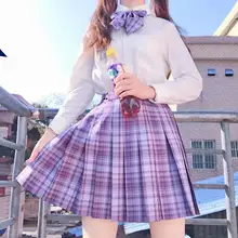 Purple Grape Soda School Skirt for Girls #5