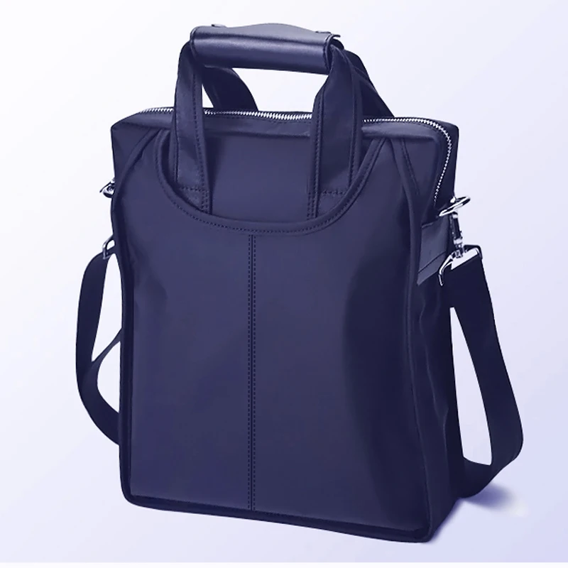 Imagem -02 - Malas Oxford Business para Homens Bolsa de Ombro Única com Zíper Mensageiro Bolsa Vertical Casual Nova