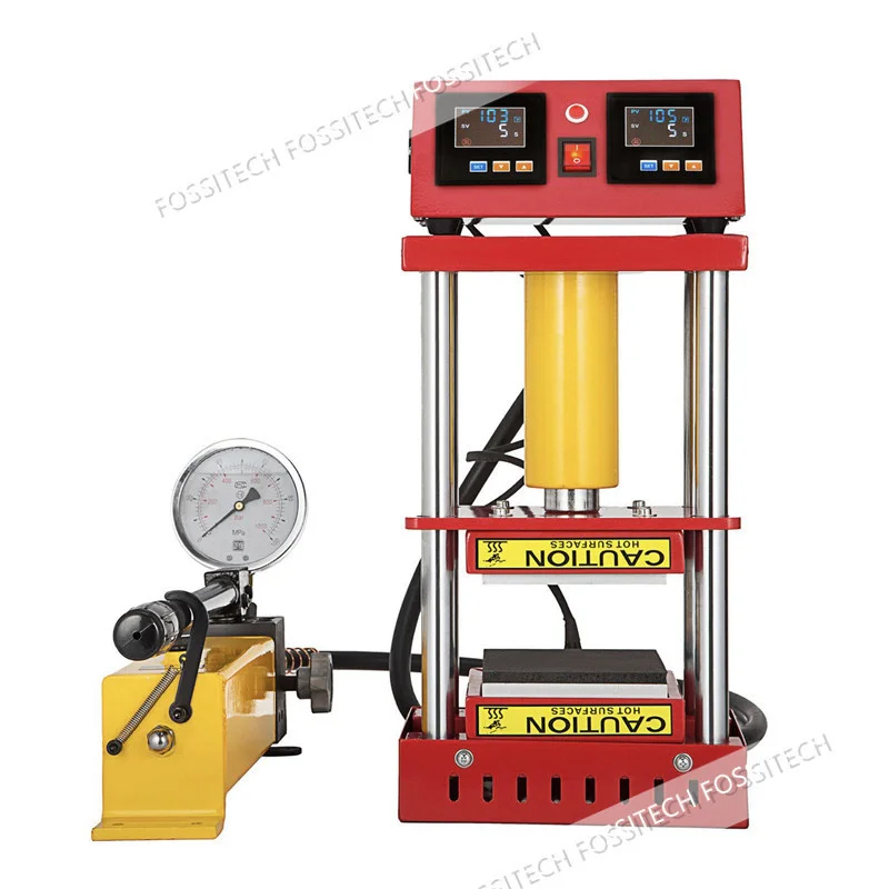 15 Ton Hydraulic Rosin Press Machine AR1701 800W Dual Heating 4.7x4.7 Inch Press Plates Professional Oil Wax Extracting Tool