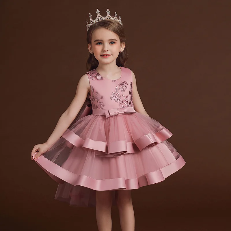 2-10Yrs Girls Dress Kids Wedding Dresses for Girls Formal Performance Gown Birthday Party 2021 Christmas Dress Baby Clothes