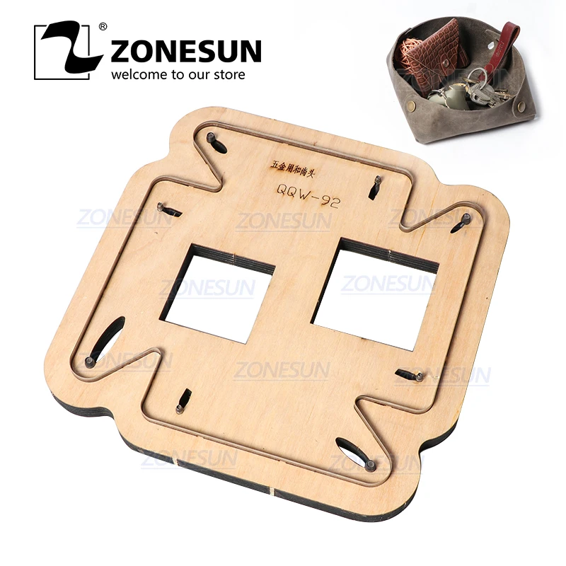 ZONESUN Storage Box Custom Leather Cutting Die Handicraft Tool Punching Leather Cutter Mold DIY Paper Laser Die Cuts