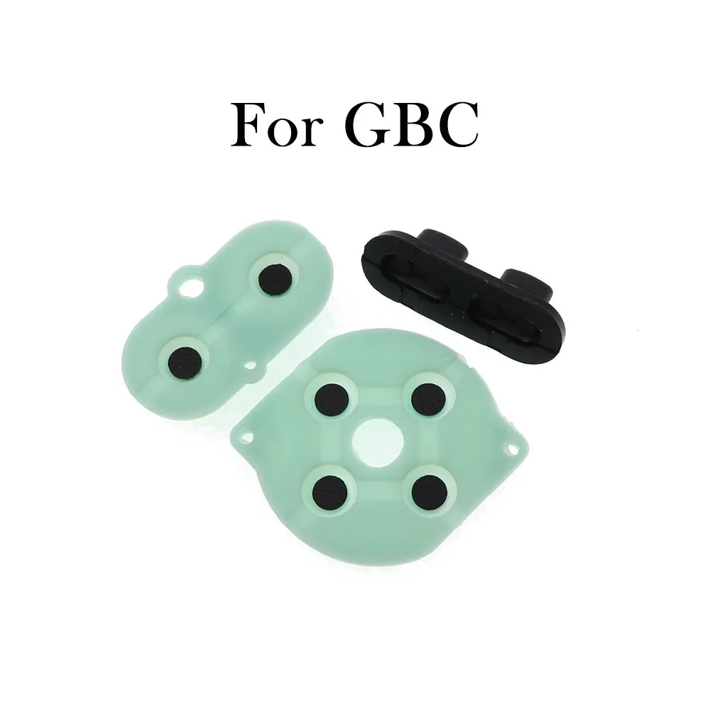 Botões condutores de borracha colorida, A B D-pad para Nintendo GameBoy, Color GBC, Silicone Start Select Keypad, 1 conjunto