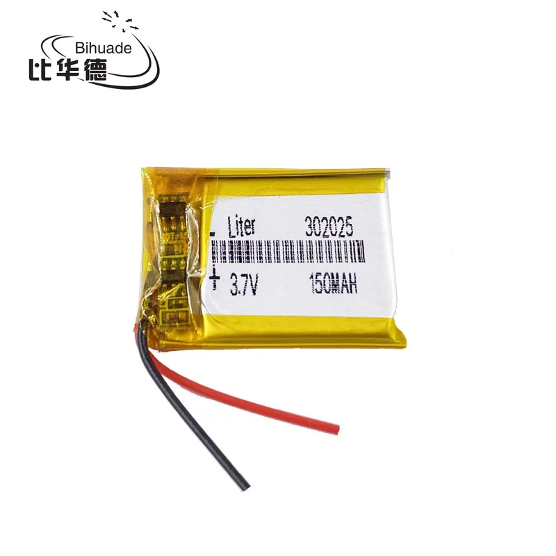 5pcs/lot Good Qulity 3.7V,150mAH,302025 Polymer lithium ion / Li-ion battery for TOY,POWER BANK,GPS,mp3,mp4