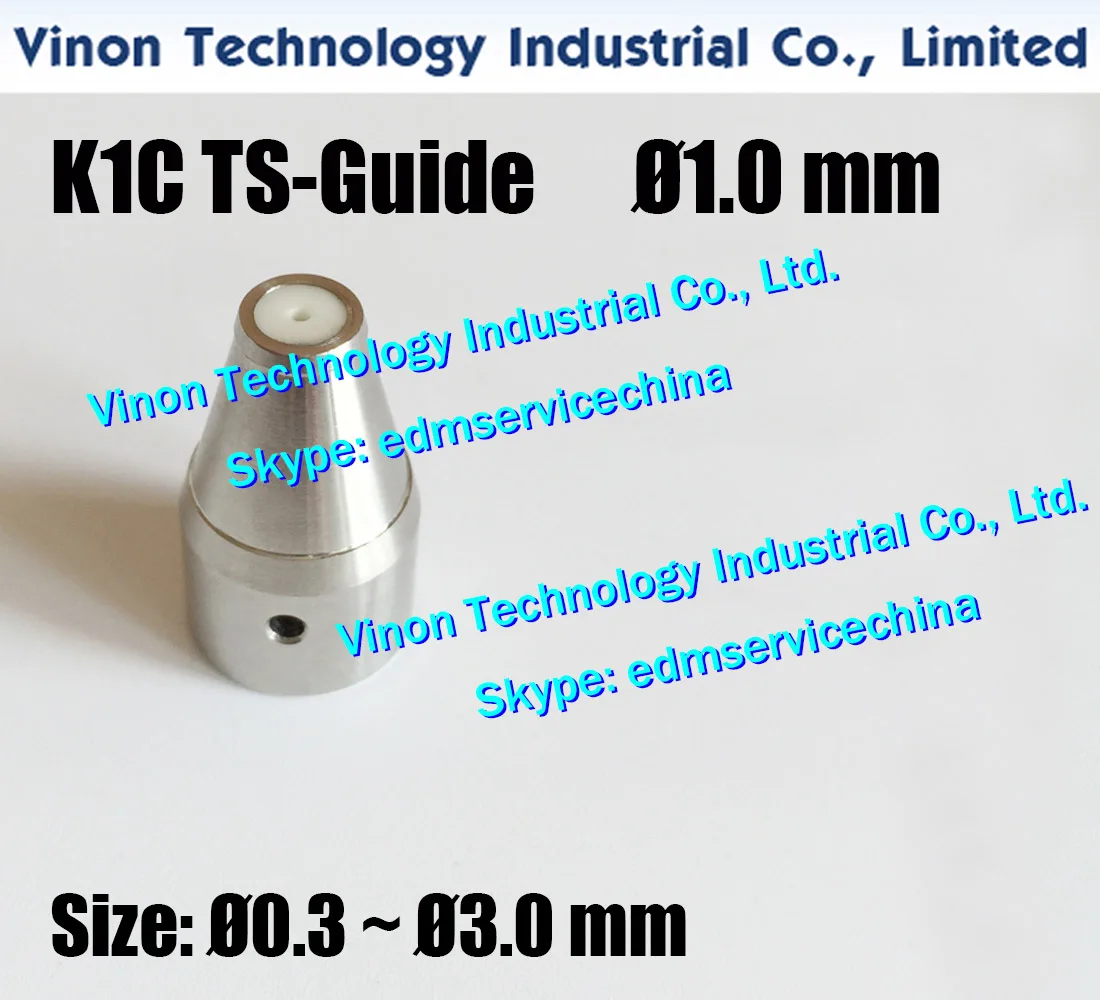 K1CN TS Guide Ø0.3-Ø3.0mm Stainless Steel Case+Ceramic Insert F140D (D14x24H) edm Drill Guide for K1CN K1CS Small Hole TS-guide