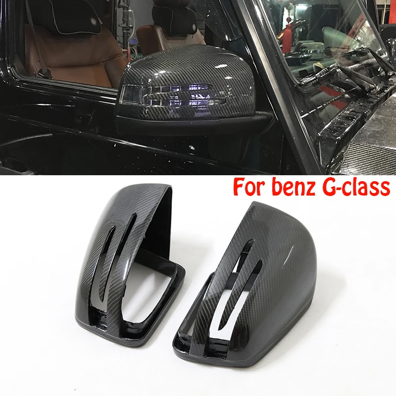 

For Mercedes Benz G-class G55 G500 g63 carbon fiber modified side reversing mirror shell replacement style Mirror Cover