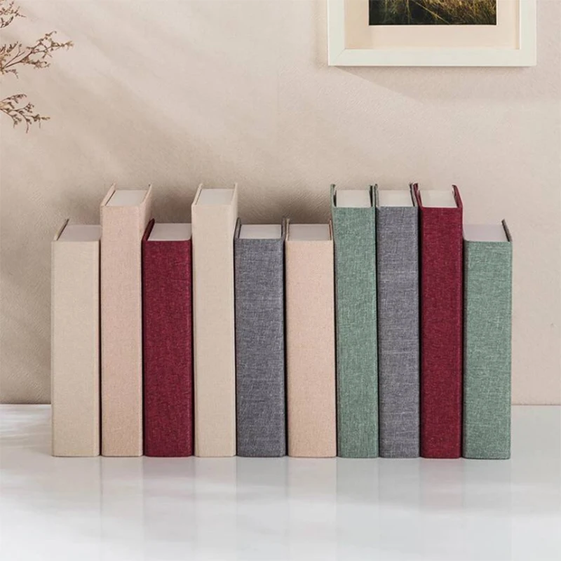 Modern Simulation Fake Book , Minimalist Vintage Linen Decoration, Artificial Vogue Books, Home Office Cafe Bar Club Hotel Props