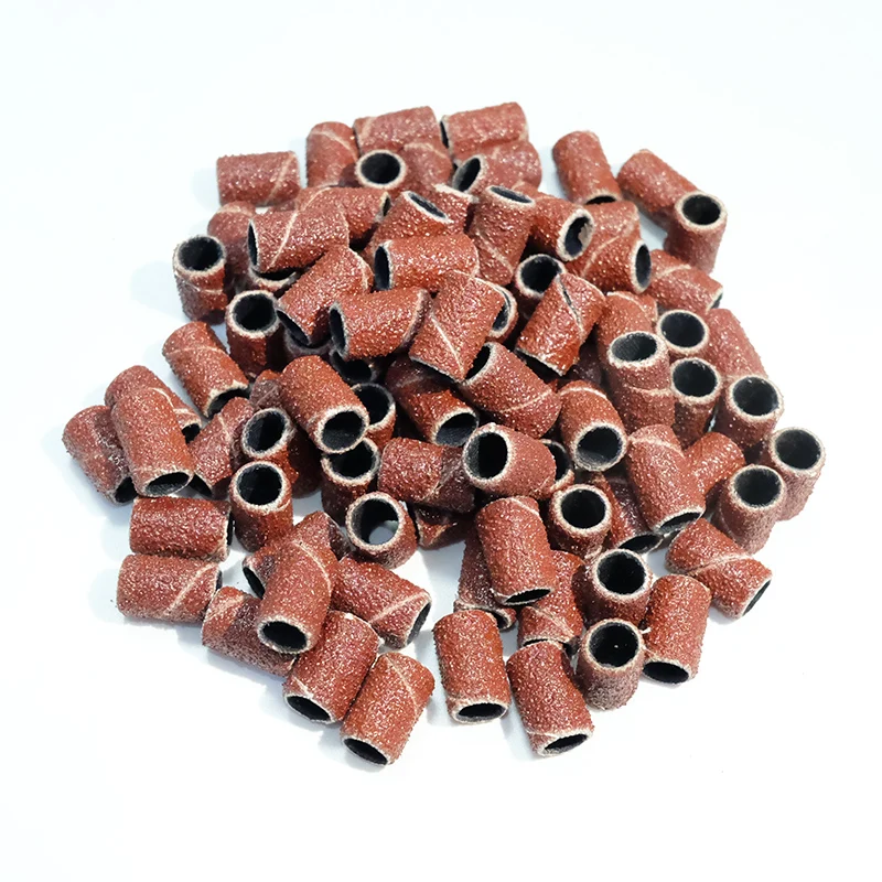 100/50/25 stücke Nagel Schleif Ring Bands Elektrische Maniküre Nagel Bohrer Bits 80/120/180 Grit Gel Nagellack Entfernung Pediküre Werkzeug – Detail 4