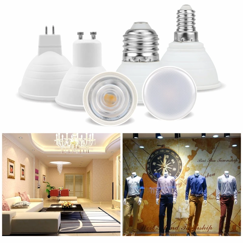 4 Stks/partij Led Lamp E27 E14 MR16 GU10 GU5.3 Lampada Led 6W 220V 24/120 Graden Bombillas Led Lamp spotlight Lampara Led Spot Light