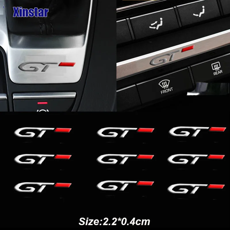 

Автомобильная наклейка GT GTline из нержавеющей стали для Peugeot 106 107 108 206 207 208 2008 3008 306 308 307 508 407, автомобильные аксессуары