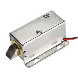 DC 12V 0.8A Electronic  Small Cabinet Lock  Long Time Power Inclined  Spring Bolt  Solenoid Latch for Drawers