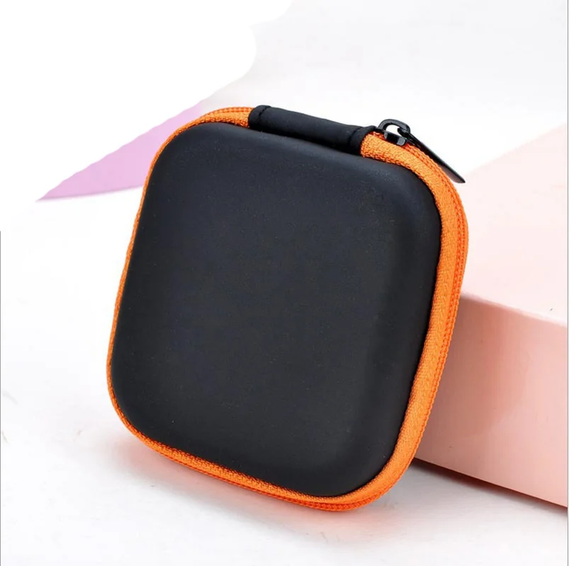 Portable Earphone Box Case Electronic SD Card USB Cable Phone Data Line Packing Box Organizer Charge Cable Bag Coin Bag Wallet