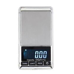 0.01g x 500g LCD Display Mini Digital Pocket Scale Electronic Weighing Gold Jewelry Scale