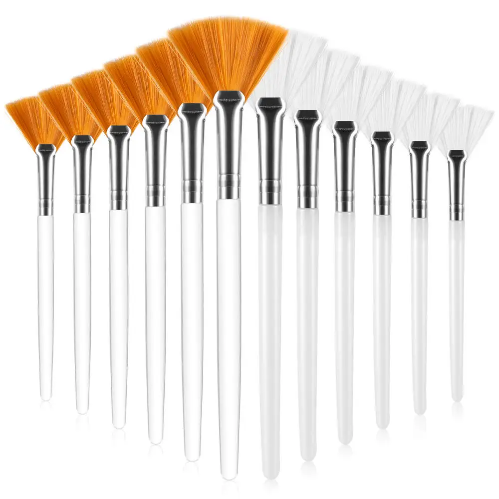 Facial Brushes Fan Mask Brush,Soft Makeup Brushes Cosmetic Applicator Tools for Peel Mask Makeup for Women and Girls