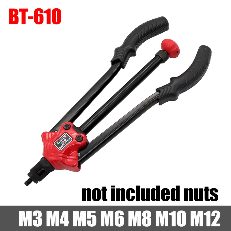 HIFESON rivet nut tool  Insert Manual Riveter Threaded Nut Riveting Rivnut Tool for Nuts M3 M4 M5 M6 M8 M10 M12