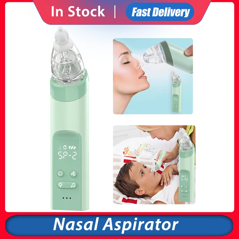 Kid Baby Nasal Aspirator Electric Nose Cleaner Baby Sucker Cleaner Sniffling Adult Blackhead Remover Equipment Safe Hygienic