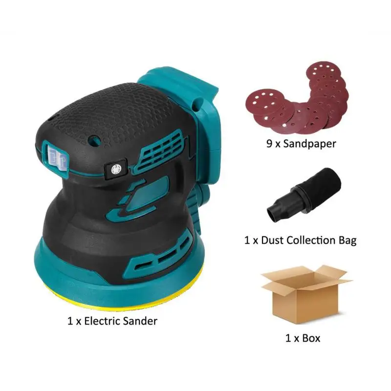 

Brushless Electric Sander Grinding Machine Circular Sandpaper Machine Putty Dry Grinding Machine Woodworking Polishing Machine