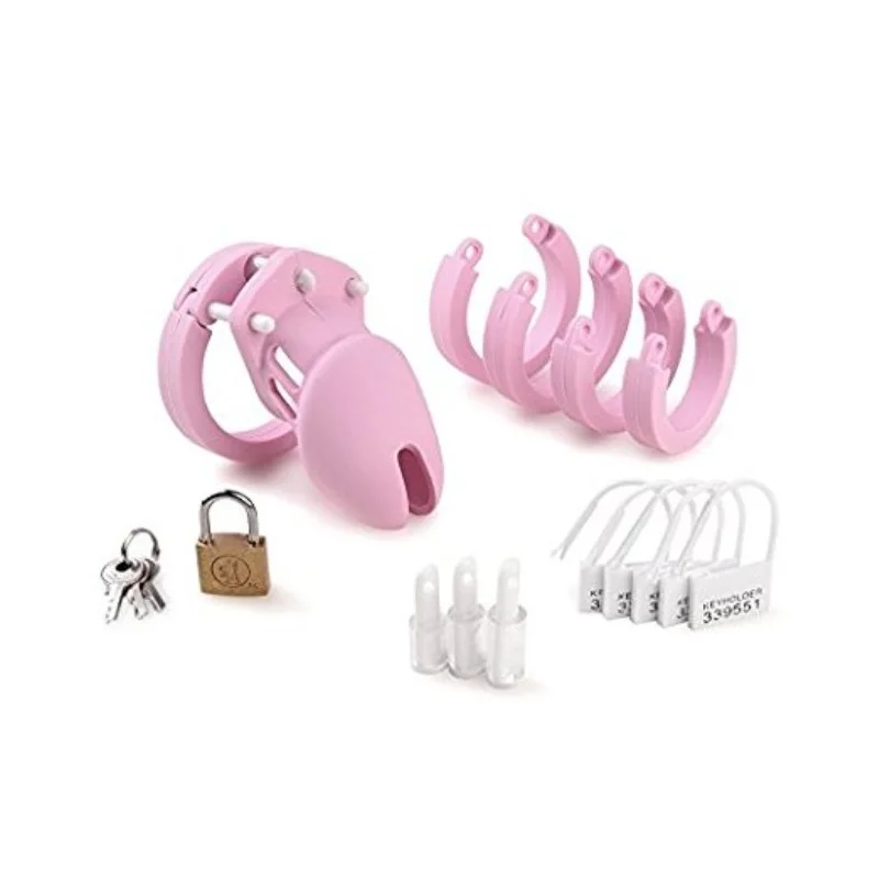 Male Bird locked Soft Silicone Male penis ring Chastity Cage BDSM bondage restraint device short CB6000 set sex toy for men