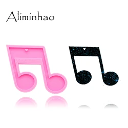 DY0174 Shiny musical note Silicone Molds DIY epoxy mould silicon Resin Crafting molds for keychains Mold