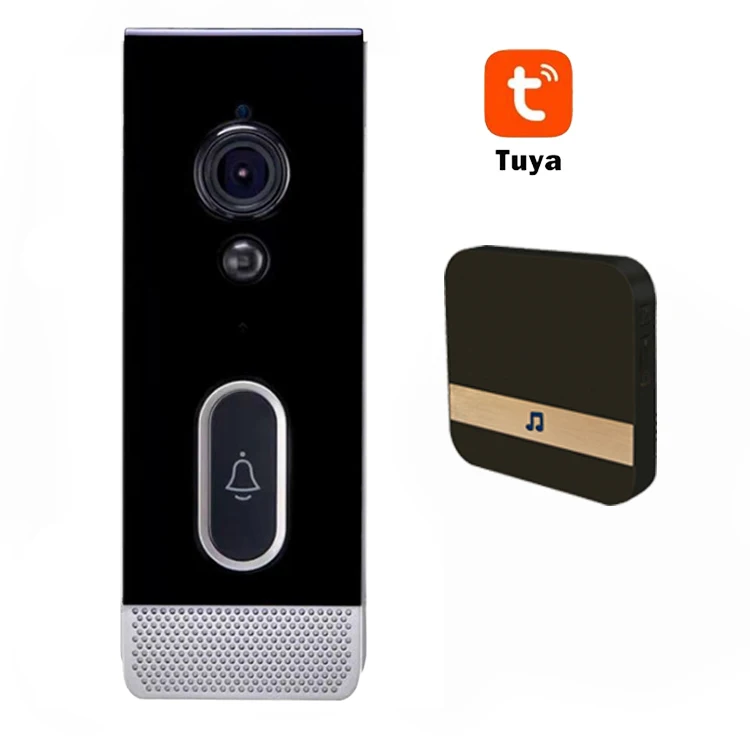 

2MP 1080P Tuya APP Wide Angle Wireless WIFI Doorbell Camera Low Power Comsunption Video Door Phone Two Way Intercom With Chime