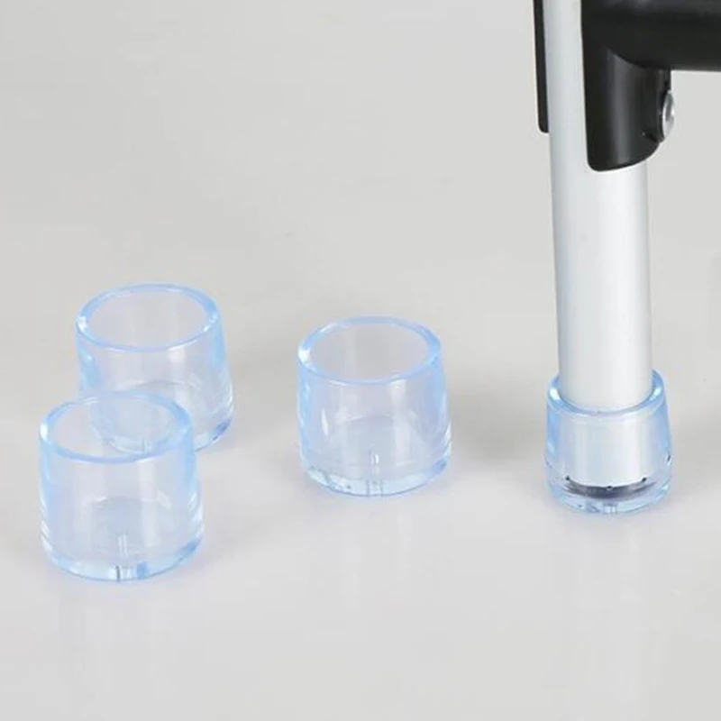 4 pezzi di gomma per sedia tappi per le gambe antiscivolo per tavolo quadrato silenzioso calzini per la protezione della polvere cuscinetti per la protezione del pavimento tappi per tubi piedini per mobili