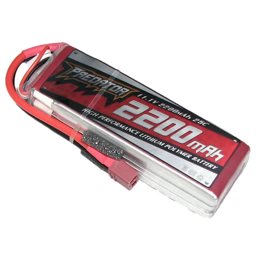 FMS MODEL Lipolymer Battery 11.1V 3S 2200mAh 25C T plug for RC Model Airplane Warbird Sporter Beginner