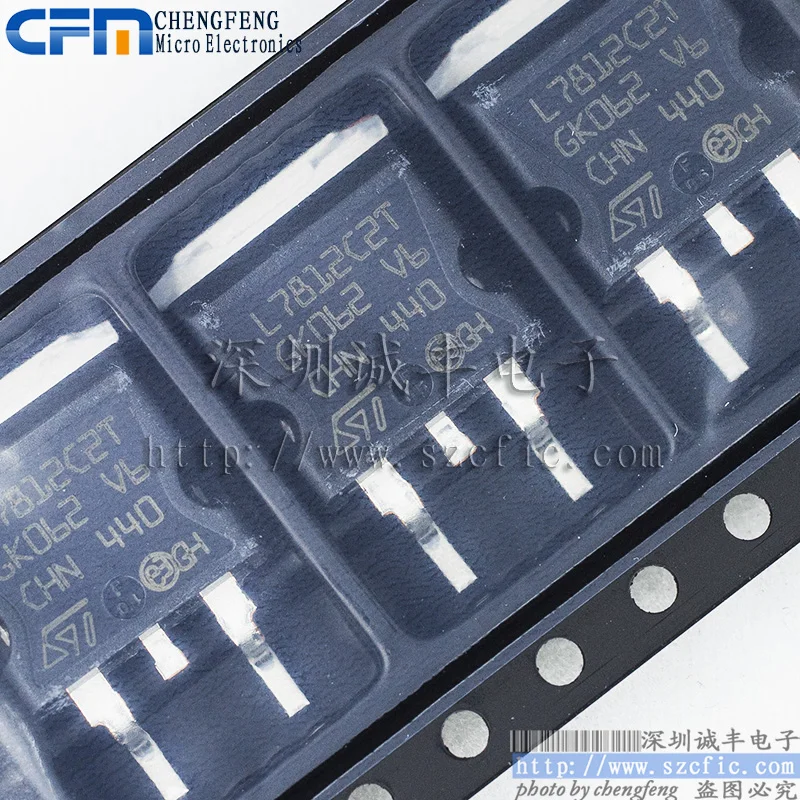 10pieces  L7812CD2T-TR L7812C2T 7805 TO-263