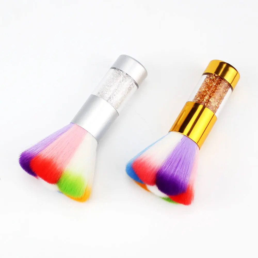 1 Pc Rainbow Cleaners Nail Art Penselen Voor Dust Collector Nagels Professionele Apparatuur Voor Manicure Vacuüm Borstel Gereedschappen