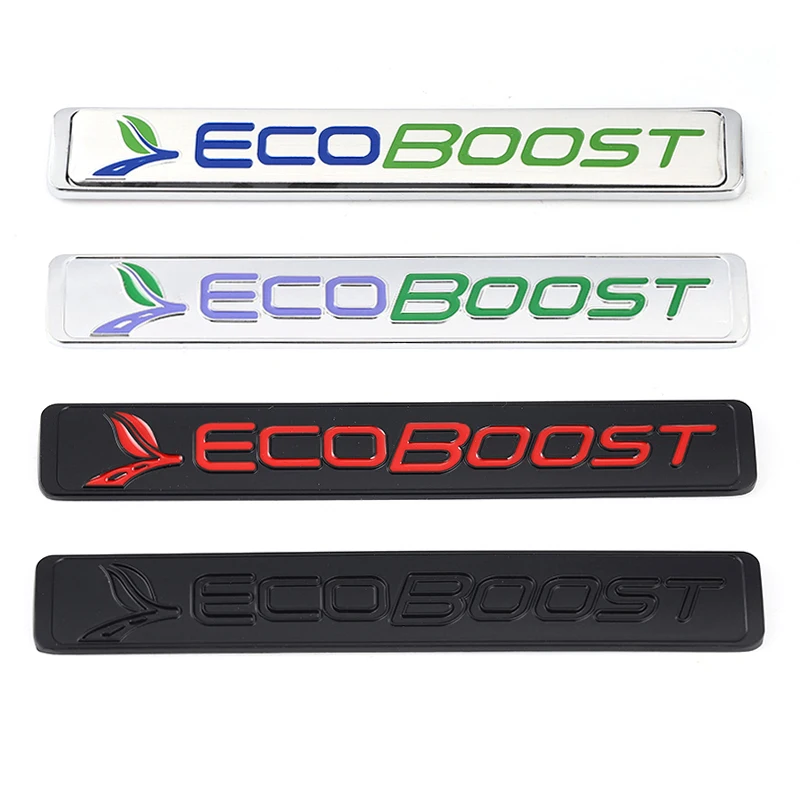 3D Sticker Ecoboost Logo Emblem Badge Decal for Ford Focus 2 3 4 Fiesta Kuga Escape Mondeo Edge Ecosport Accessories Car Styling