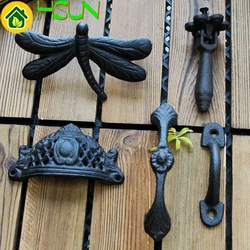Handle Wardrobe Cast Iron Cupboard Handle Drawer Dragonfly Crown Handle Wrought Iron Small Handle Cabinet Door Pull Wine Cabinet