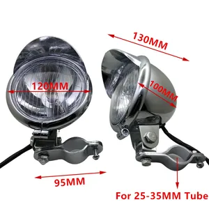 10 principais vendas farol auxiliar moto cromado - №6