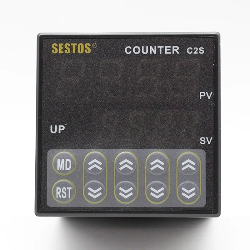 Sestos Digital Preset Scale Counter Tact Switch Register 12-24V CE C2S-R-24 Counters Hight Qaulity Drop Shipping